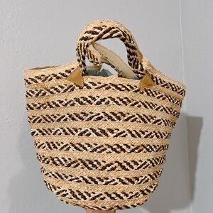 LUCCHESE STRAW TOTE